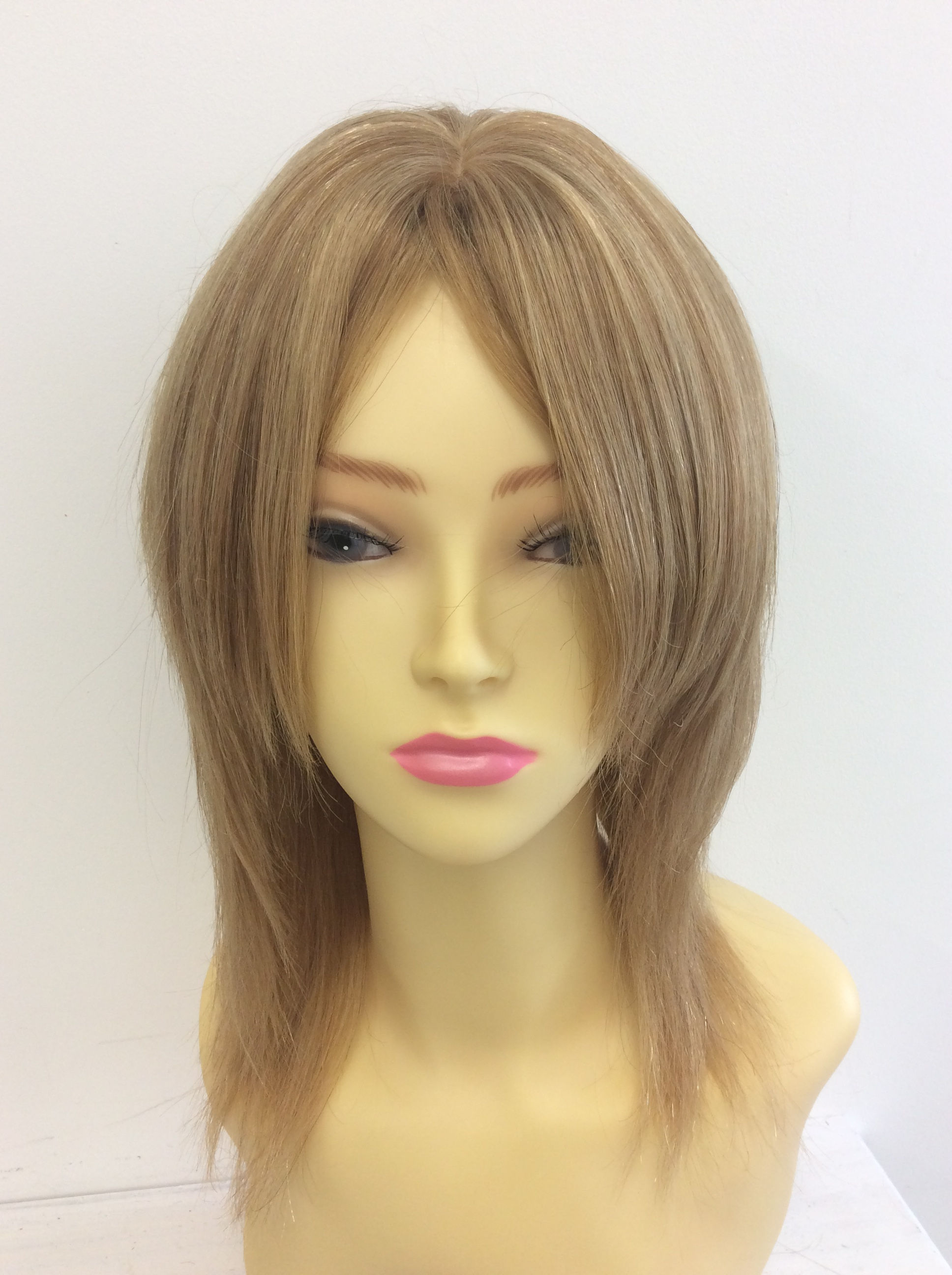 Mixed blonde shoulder length 100% human hair