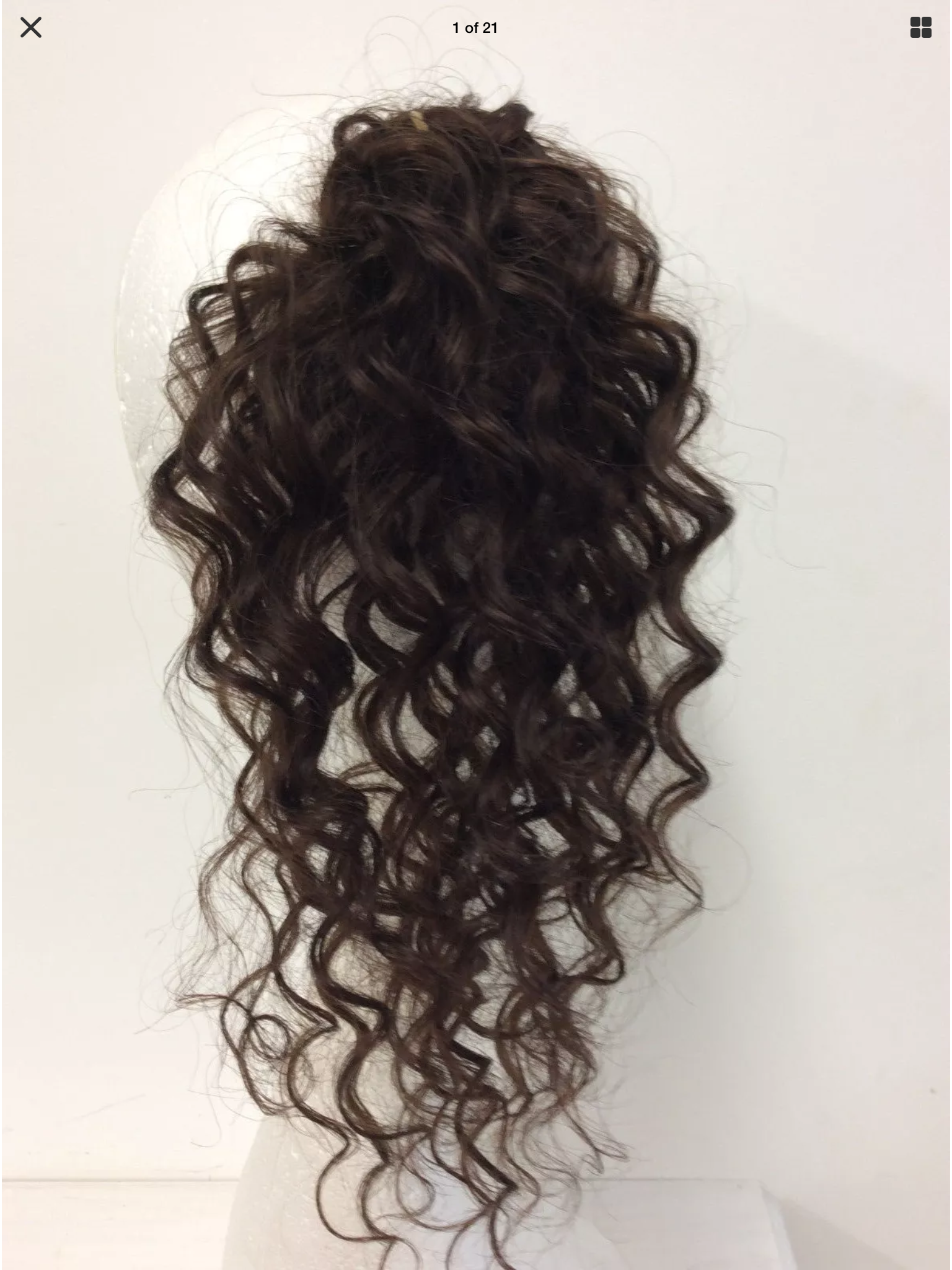 brown deep wave curly (4) 14 inches 43g