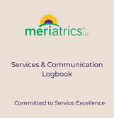 The cover label of Meriatric LLC's "Services & Communication Journal