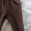 Miniature : Pantalon Louis | jersey gaufré chocolat