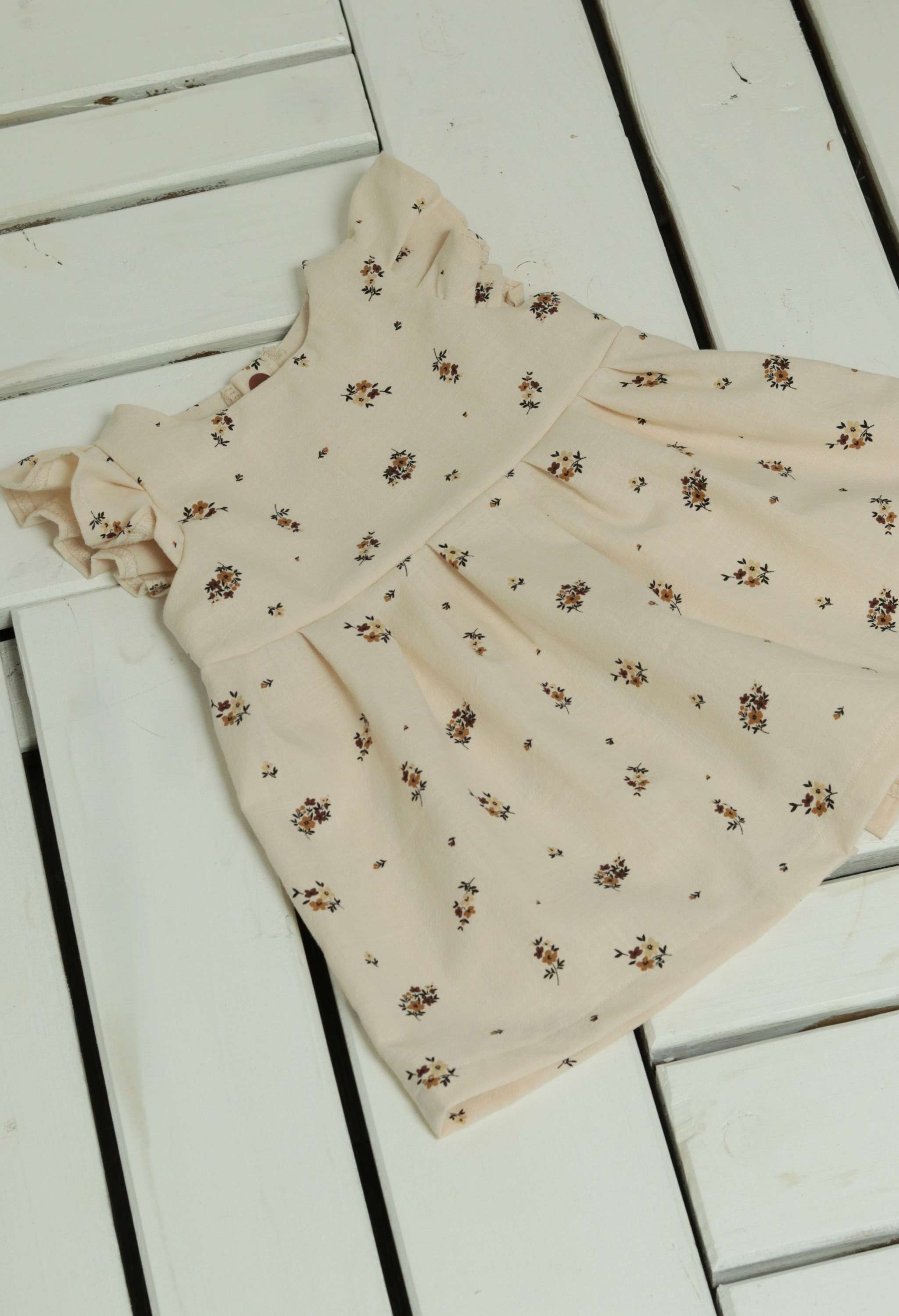 Robe Elina | coton lavé fleuri