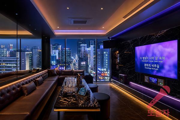 야경이 보이는 서면가라오케