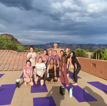 Mobile Yoga Services, Bachelorette Party, Rooftop, AirBnB