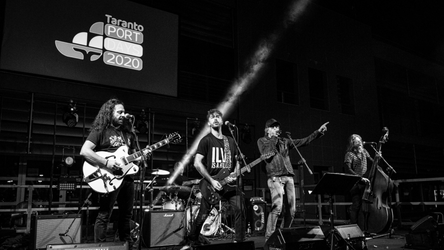 Band performing live at Taranto Port 2020