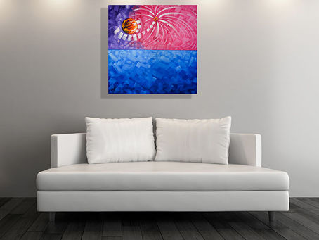 Famous Caribbean Hispanic Art in Miami created by Miami Based Artist Laelanie Larach