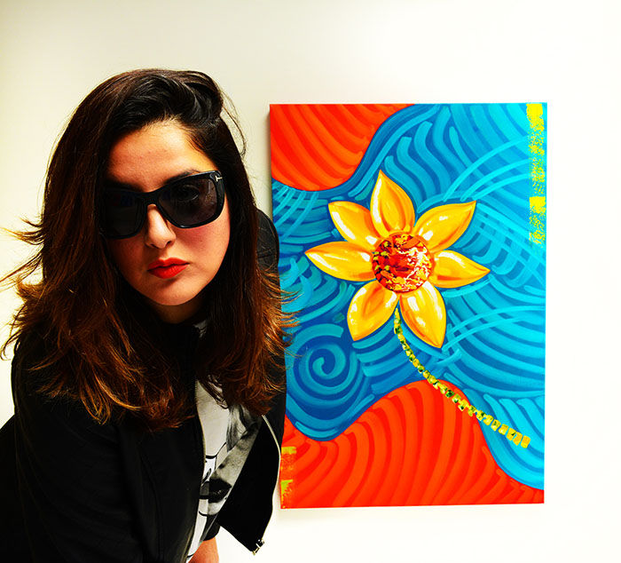 Miami Based Abstract Artist Laelanie Larach and New Top Rated Abstract Artwork in Miami Florida