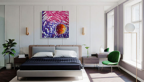 original abstract painting created by abstract artist Laelanie Larach