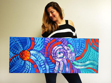 Miami-Based Artist Laelanie Larach and Iconic Contemporary Marine Paintings