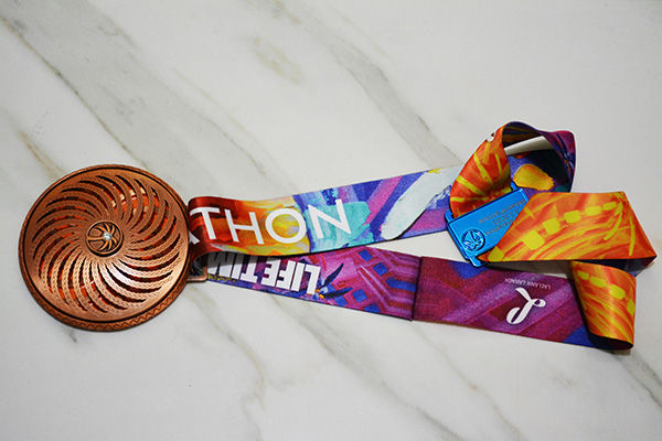 Miami Artist Laelanie Larach Designs Miami Marathon Medal Ribbon 2025