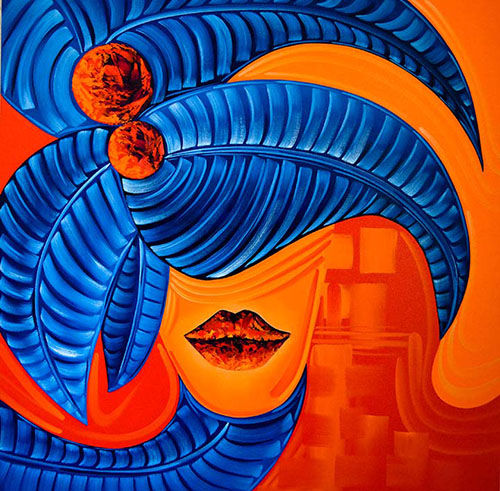 Caribbean Modern Art in Plantation Florida Created by Miami Based Artist Laelanie Larach