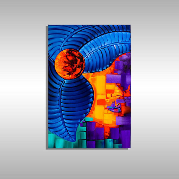 Original Abstract Caribbean Art in Miami Created by Miami Artist Laelanie Larach
