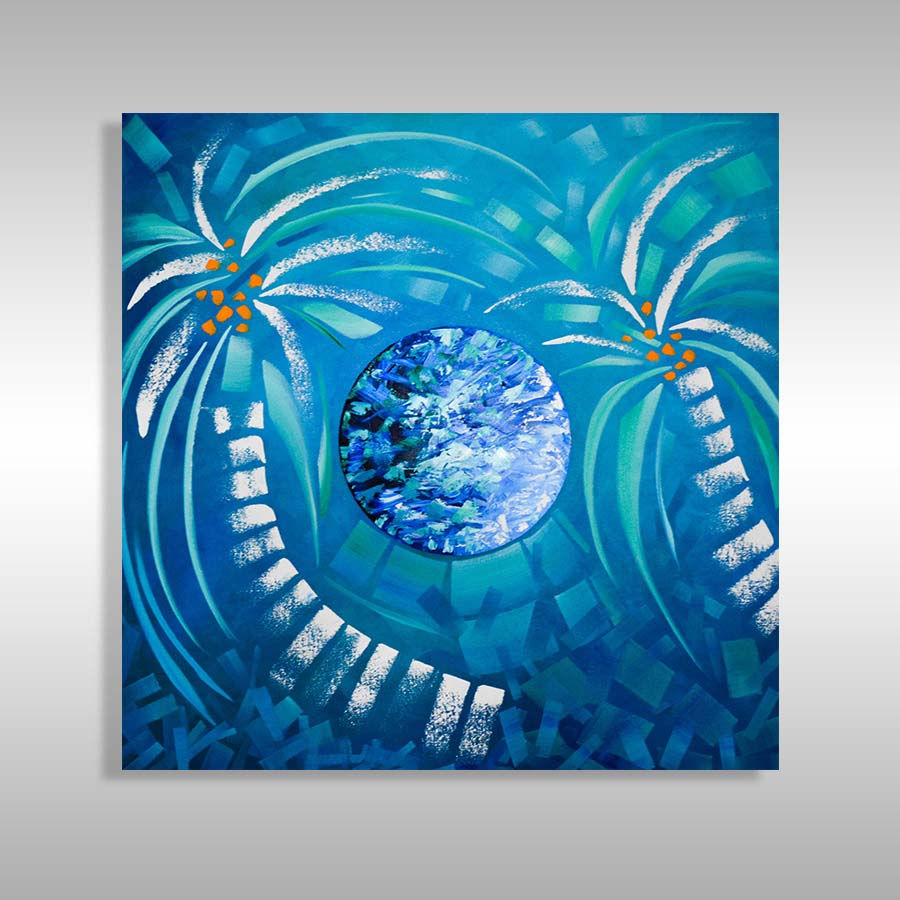 Famous Caribbean Art in Miami of Laelanie Larach for Beach Home Interiors