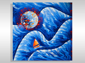 Showcasing the Ocean Abstract Artworks for Sale in Miami Florida by Abstract Artist Laelanie Larach at Laelanie Art Gallery