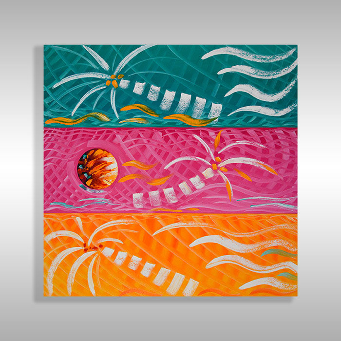 Miami Artist Laelanie Larach Designs Miami Marathon Medal Ribbon 2025
