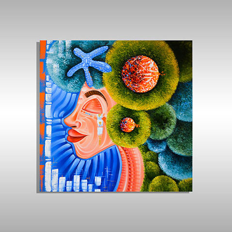 colorful vintage Hispanic art for sale