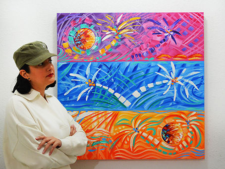Abstract Contemporary Paintings Created by the Best Abstract Miami Based Artist Laelanie Larach