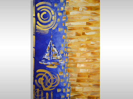 Discover the Famous Abstract Paintings with Palm Trees in Miami Florida created by Miami Based Artist Laelanie Larach
