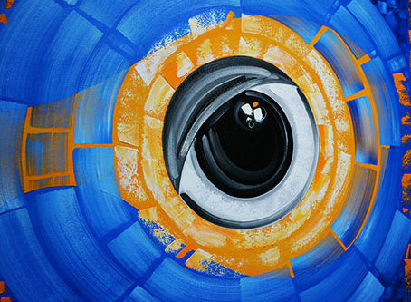 Laelanie Larach Eye Art in Miami and Large Evil Eye Wall Art