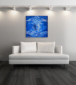 Laelanie Larach contemporary abstract artist of the famous original contemporary abstract paintings in the world