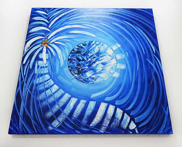 Florida Modern Paintings with Palm Trees created by Miami Based Artist Laelanie Larach