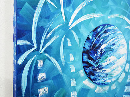 Cuadros Modernos al Oleo en Miami Florida de la Artista Laelanie Larach