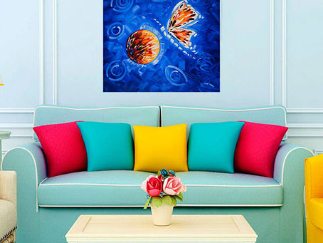 Original Contemporary Paintings for Hotels in Miami Beach created by Miami-Based Artist Laelanie Larach