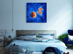 Inspiring Contemporary & Abstract Paintings in Miami Florida by Local Artist Laelanie Larach: Local Artist in Miami