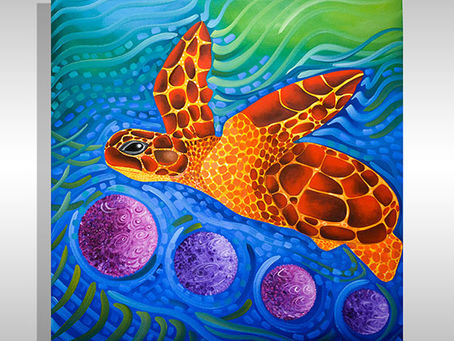 The Best Ocean Life Art in Florida by Ocean Miami Artist Laelanie Larach