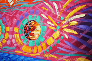 famous contemporary paintings in Naples Florida created by the famous abstract artist Laelanie Larach