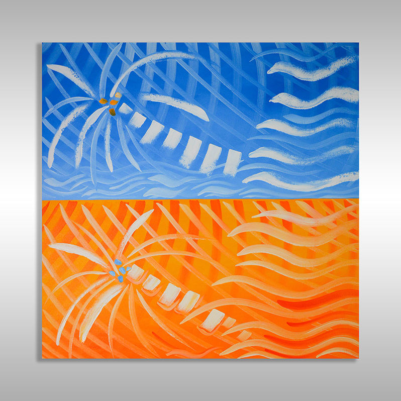 famous palm trees art for sale created by Miami artist Laelanie Larach