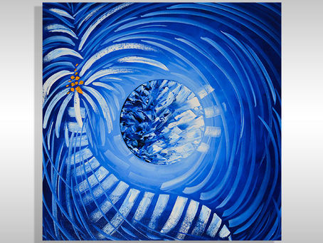 Where to Buy Original Caribbean Palm Trees Artwork in Florida by Laelanie Larach