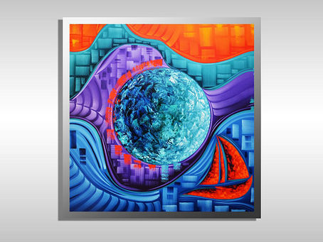 Miami Beach Contemporary Ocean Paintings for Sale created by Laelanie Larach for Beach Homes