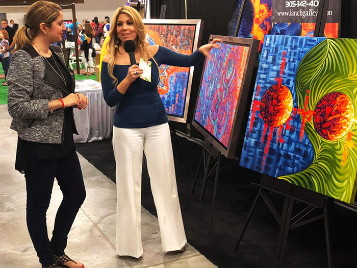 Ocean Art Gallery by Ocean Abstract Artist Laelanie Larach in Miami, Florida