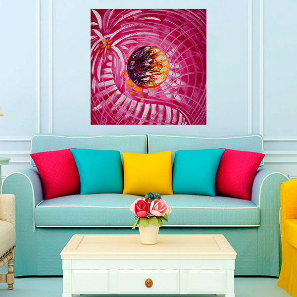 Florida Modern Paintings with Palm Trees created by Miami Based Artist Laelanie Larach