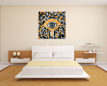 original contemporary eye painting for sale in Miami Florida by Laelanie Larach