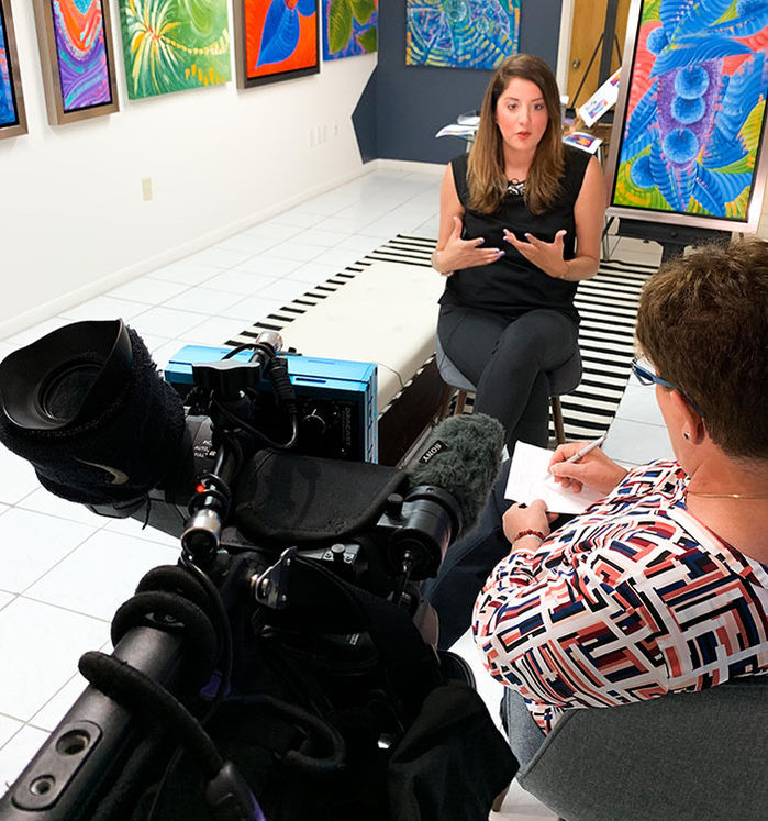 original contemporary paintings for sale in Miami Beach Florida created by Laelanie Larach