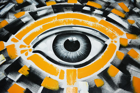 original contemporary eye painting for sale in Miami Florida by Laelanie Larach