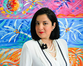 Miami based artist Laelanie Larach Marathon Miami 2025 featured artist for the ribbon design