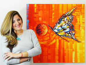 Introducing Laelanie Larach Biography and Inspirational Contemporary Paintings for Sale