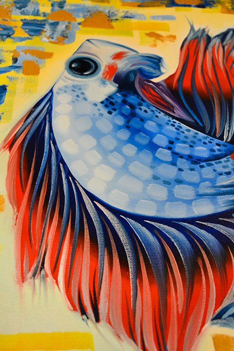 Hispanic Art in Miami Florida created by Honduras Miami Based Artist Laelanie Larach