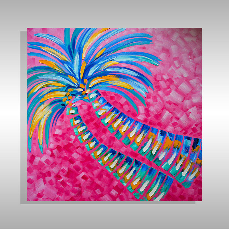 Caribbean Modern Art in Plantation Florida Created by Miami Based Artist Laelanie Larach