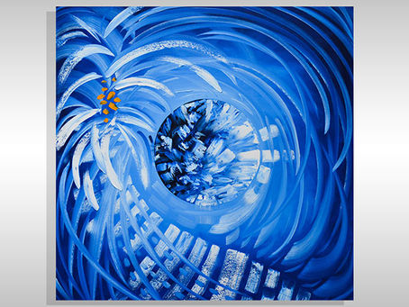 Pinturas Abstractas de Palmeras Tropicales en Doral Florida Laelanie Larach