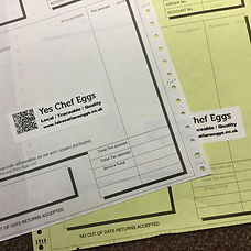 Full egg traceability...