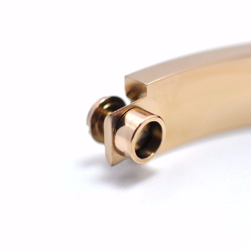 Thumbnail: Screw on 18K Gold Plated High Fashion Bangle Bracelet