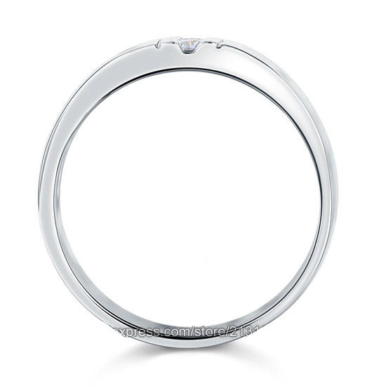 Thumbnail: Sold Silver (925) Men's 3 Gem, Cubic Zirconia Wedding Ring, Urban