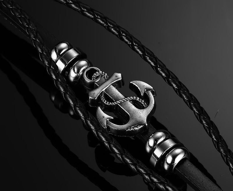 Thumbnail: Leather Anchor Bracelet