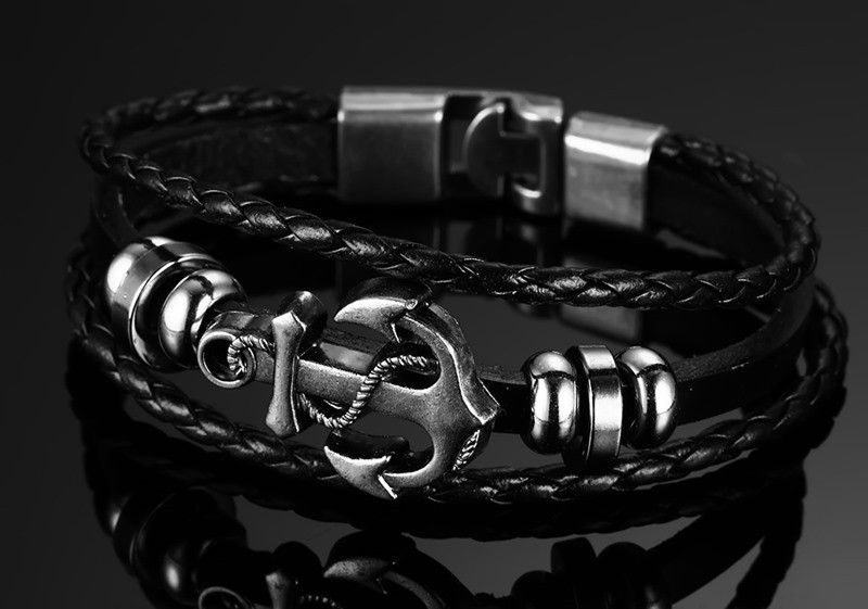 Thumbnail: Leather Anchor Bracelet