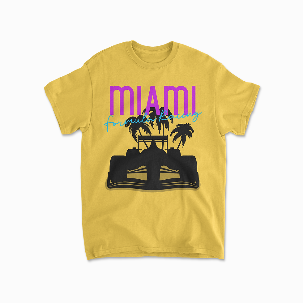 Thumbnail: Miami Racing T-Shirt | Inspired Florida Motorsport Circuit Fan Tee