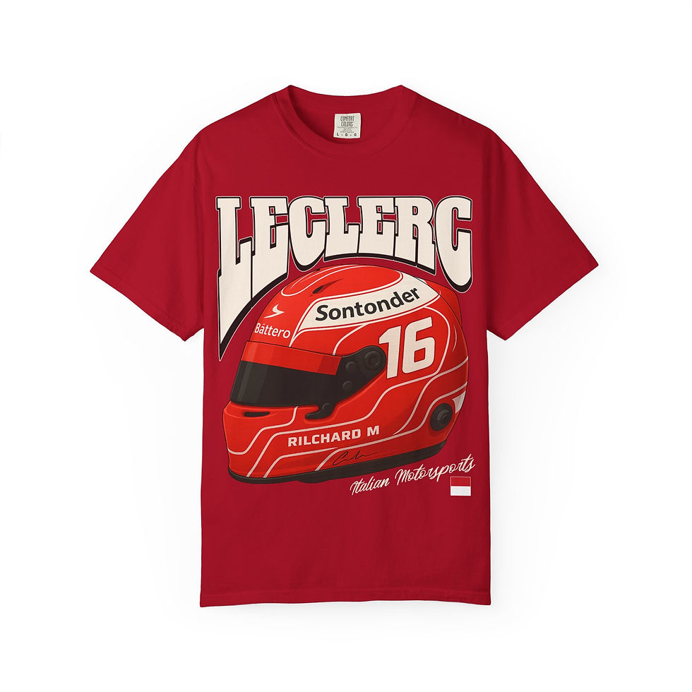 leclerc t-shirt monaco streetwear racing unisex tee vintage formula motorsport graphic fan apparel