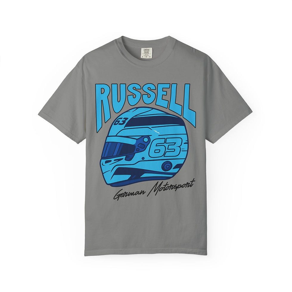 Thumbnail: russell racing t-shirt comfort colors motorsport graphic unisex